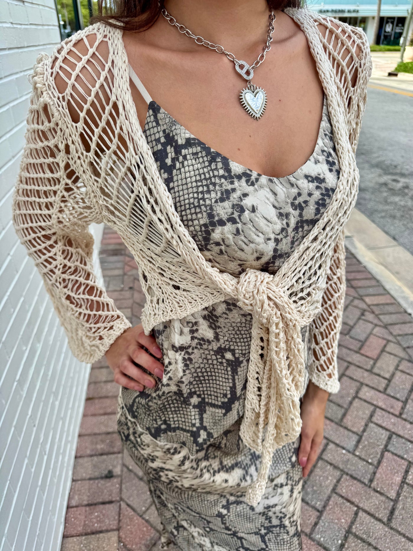 Cancun Crochet Tie Top