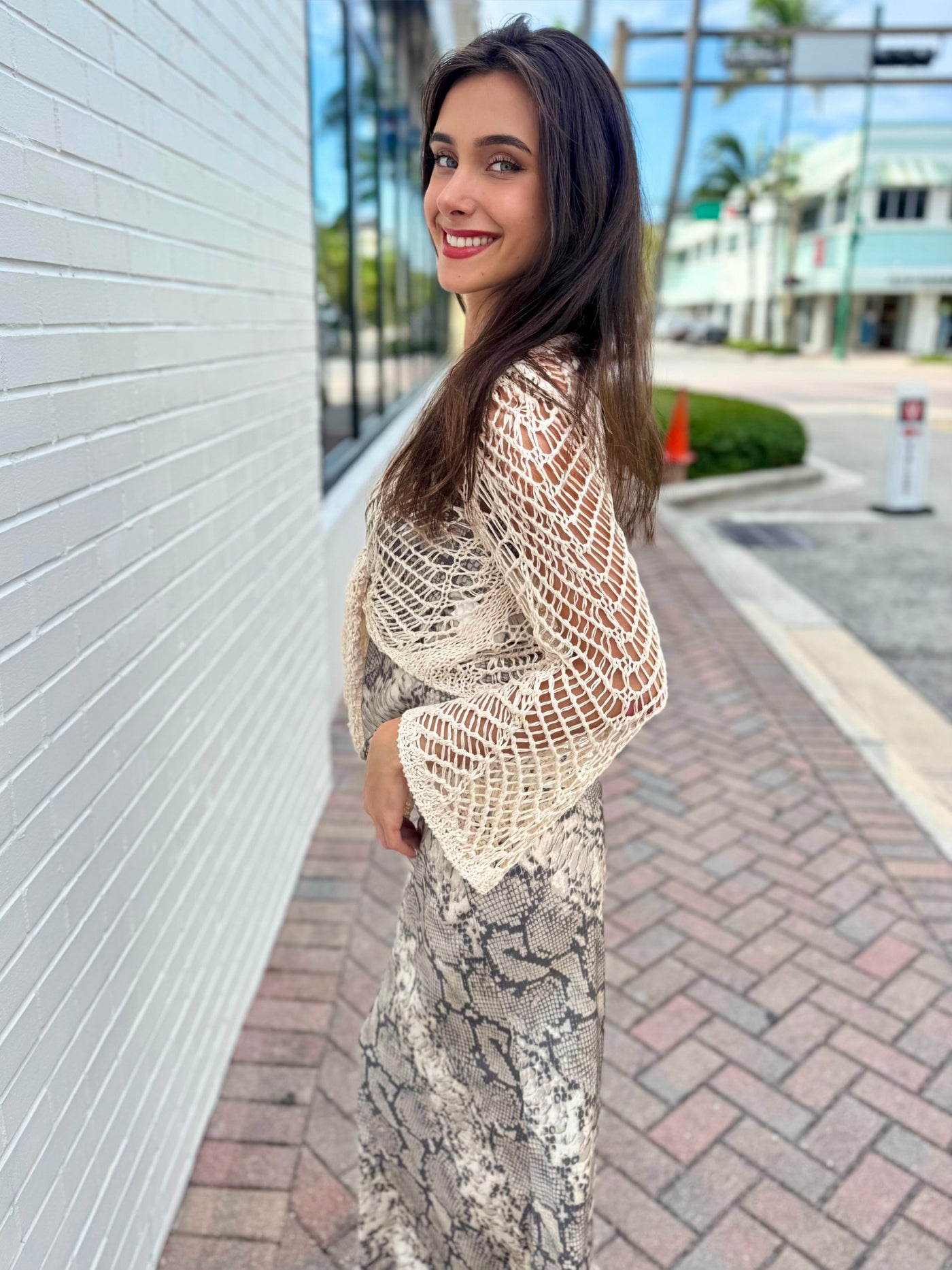 Cancun Crochet Tie Top