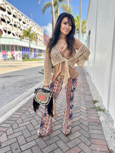 Cancun Crochet Tie Top