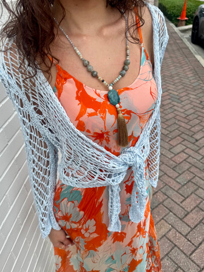 Cancun Crochet Tie Top