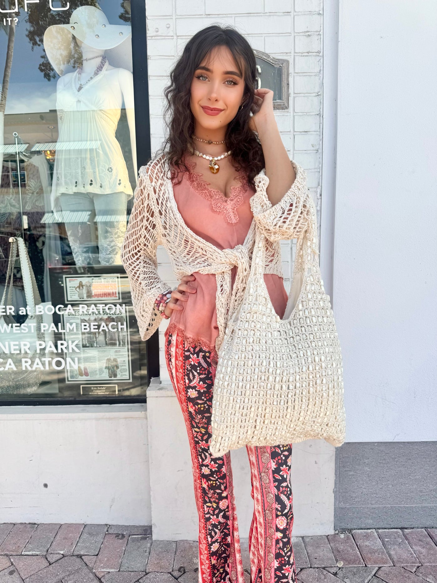 Cancun Crochet Tie Top