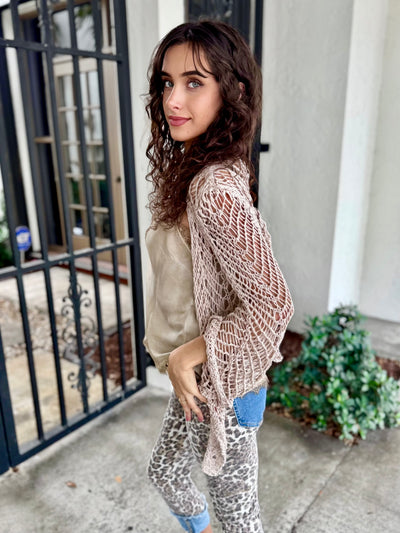 Cancun Crochet Tie Top