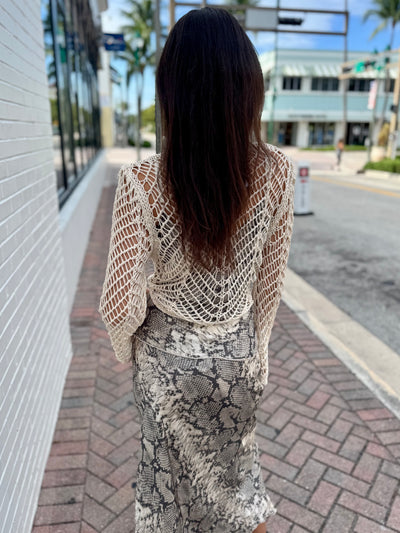 Cancun Crochet Tie Top