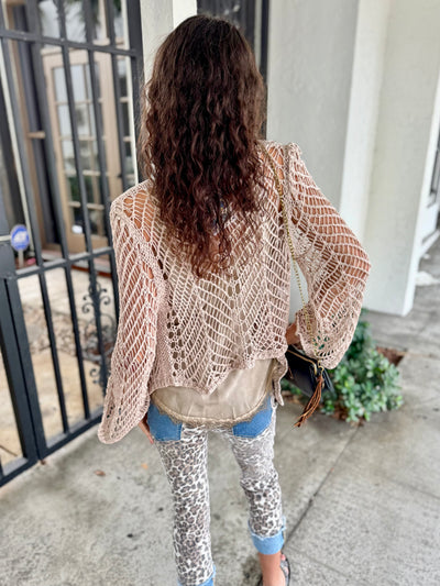 Cancun Crochet Tie Top