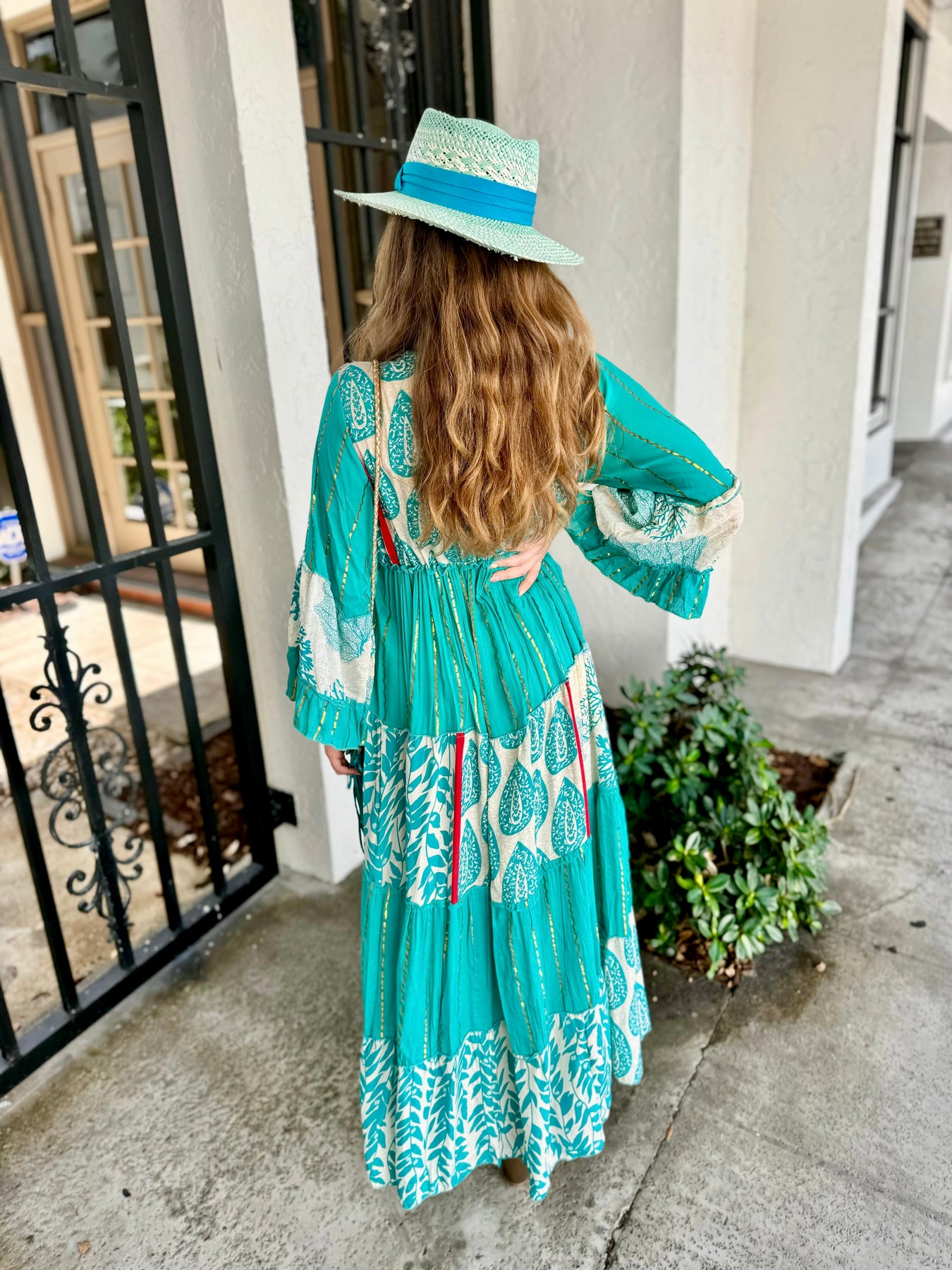 caribbean style maxi dresses Tan Tropical Print Maxi Dress - All Dresses