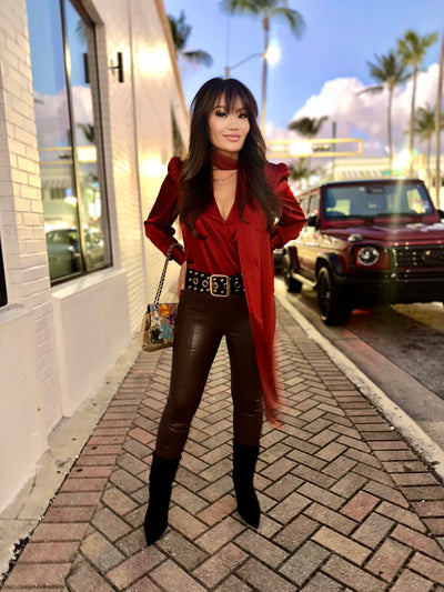 Celeste Drape Scarf Top