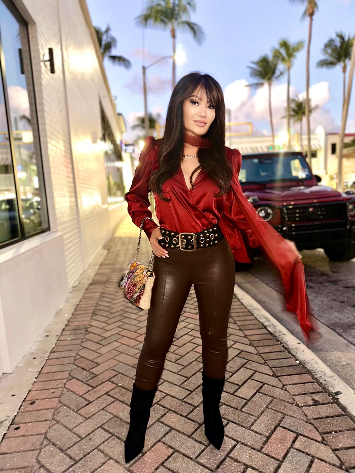 Celeste Drape Scarf Top