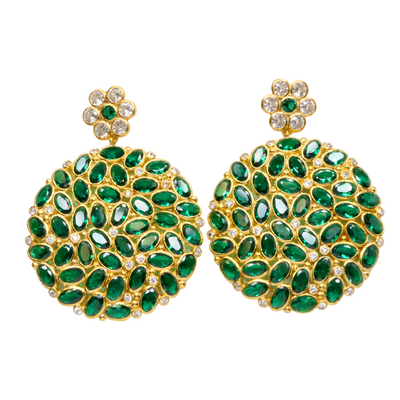 Celestial Bloom Medallion Earrings