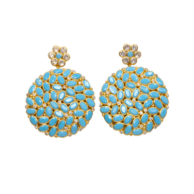 Celestial Bloom Medallion Earrings