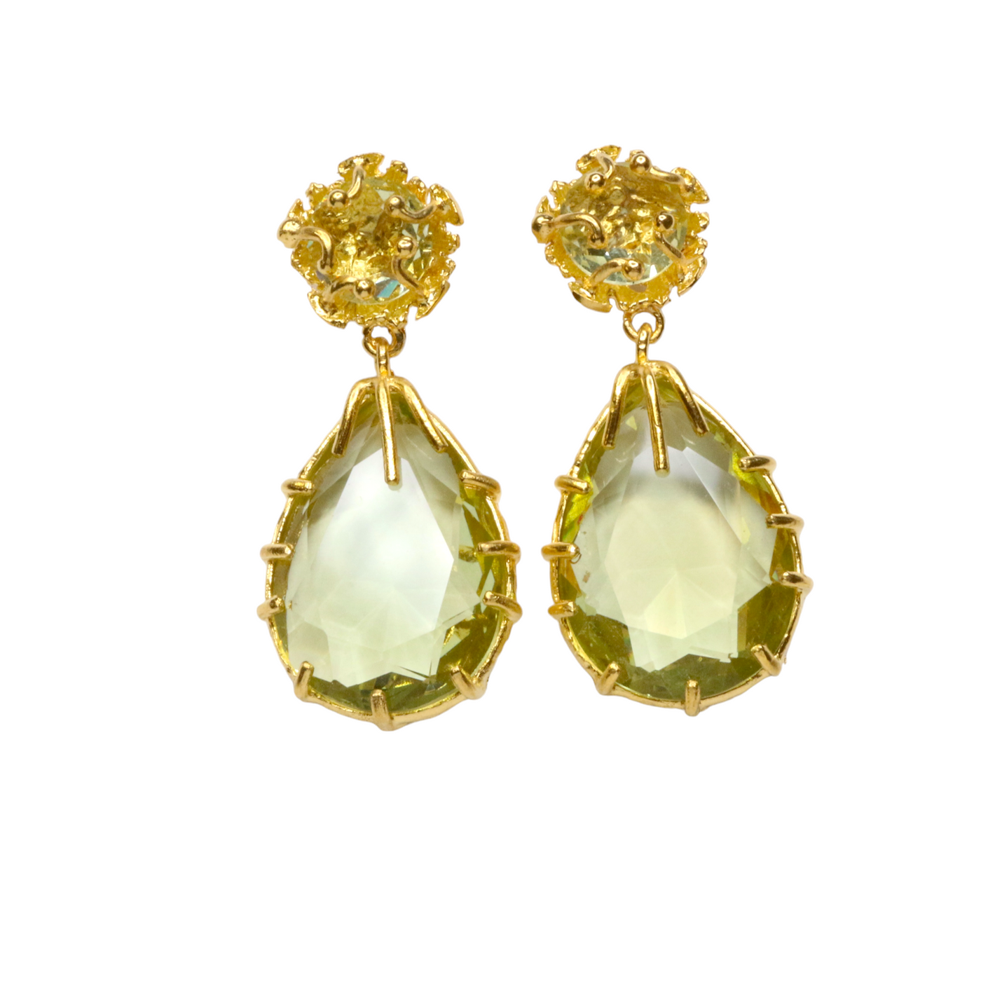 Celestial Dewdrop Gemstone Earrings