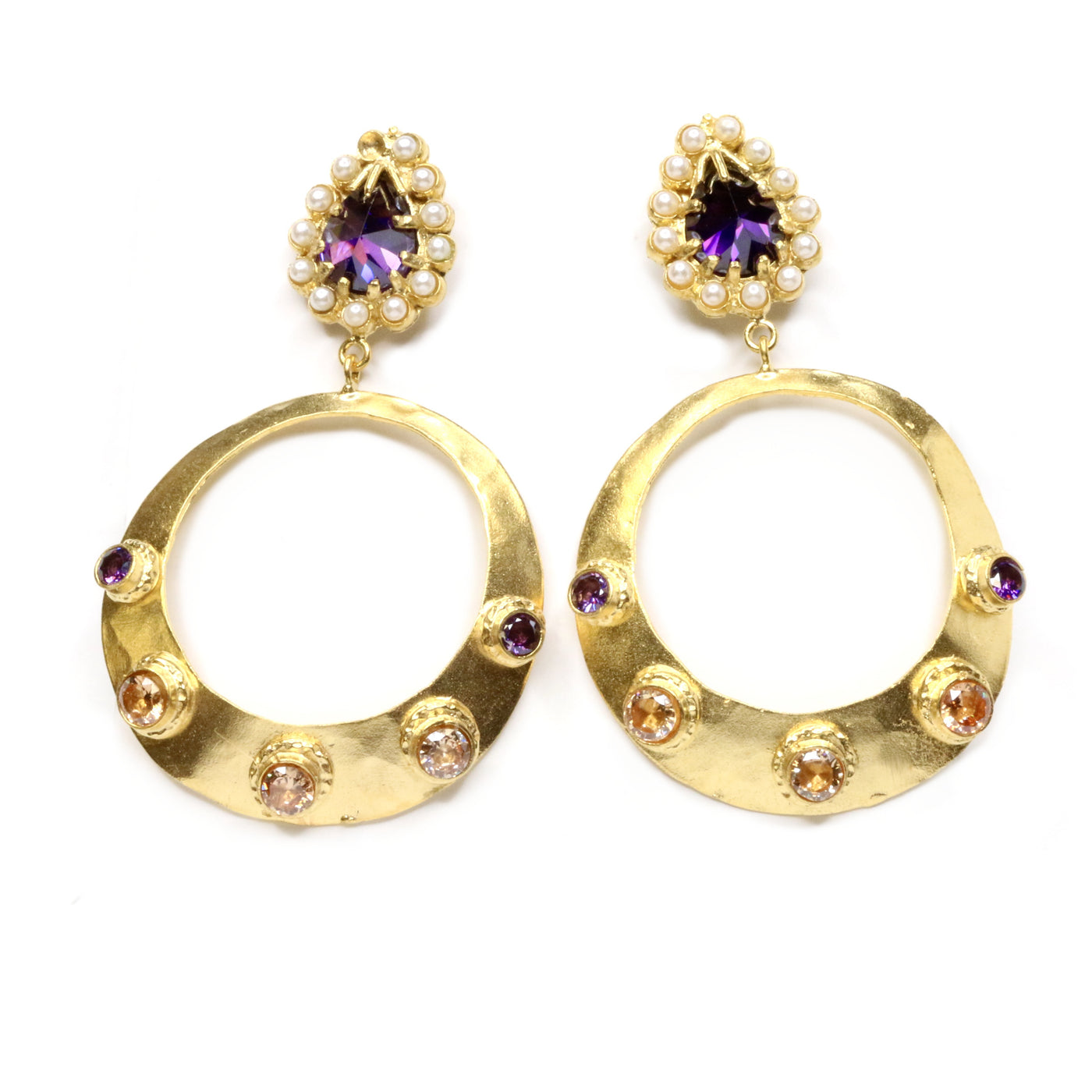 Celestial Enchant Hoop Earrings