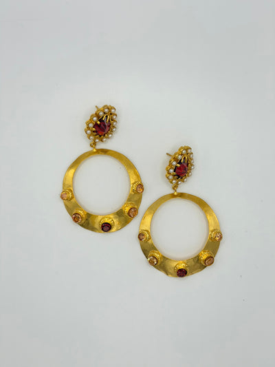 Celestial Enchant Hoop Earrings