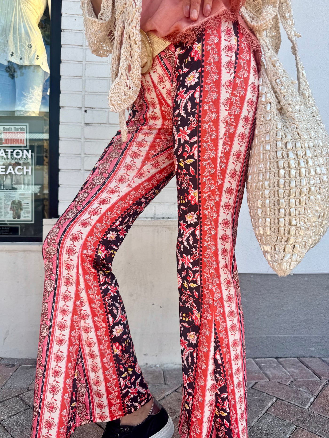 Coral Floral Tulum Pant