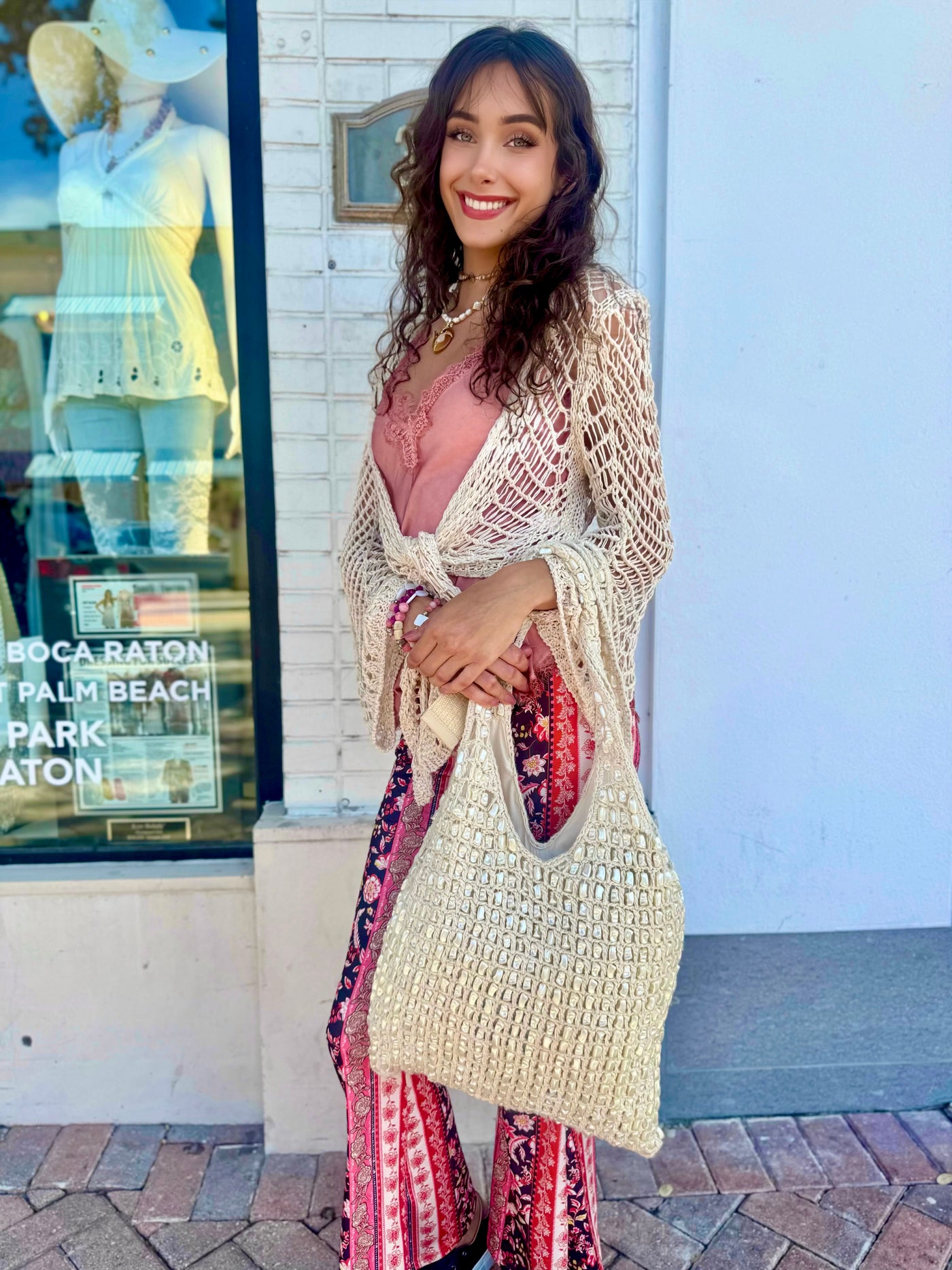 Coral Floral Tulum Pant