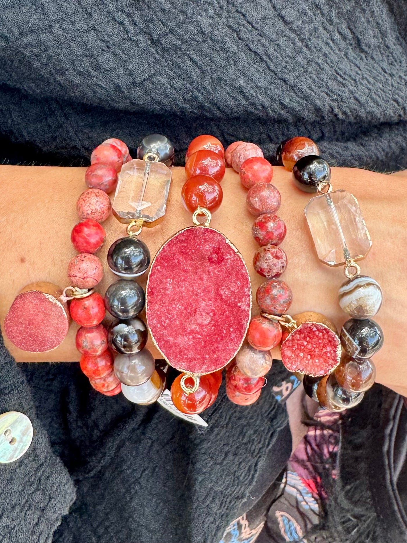 Crete Coral Agate Bracelet