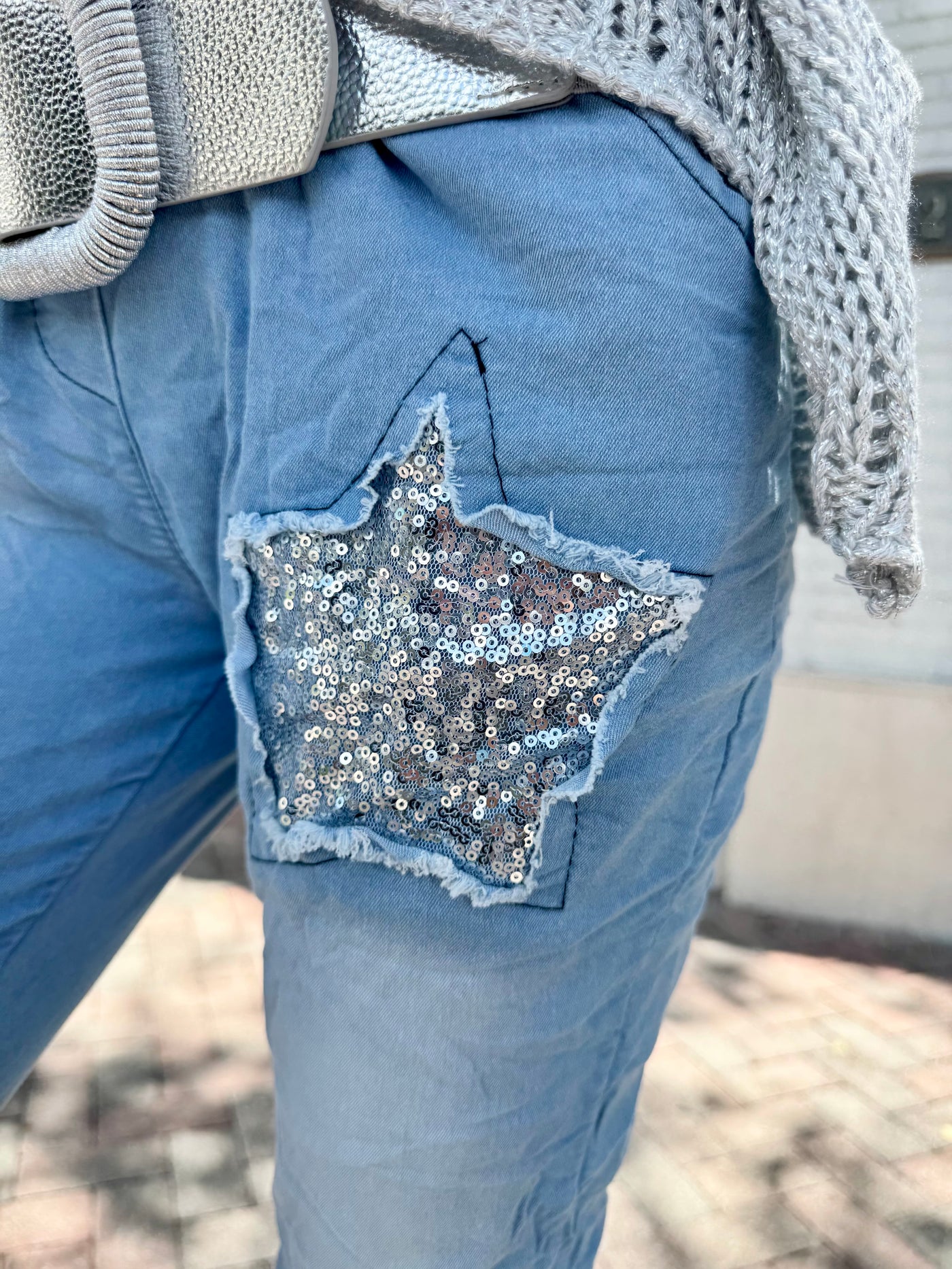 Denim Star Jogger Pants