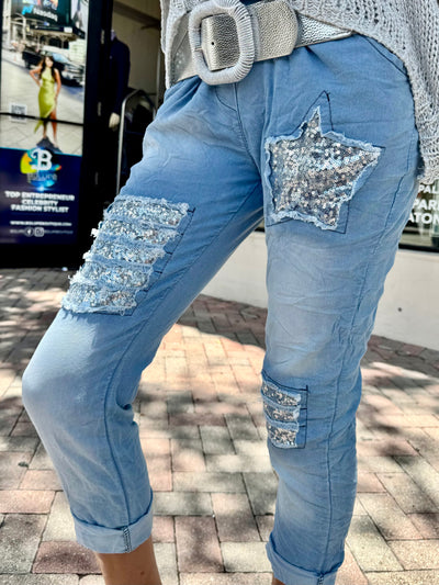 Denim Star Jogger Pants