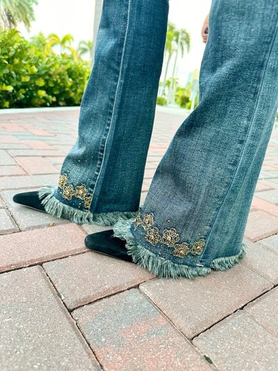 Edge Revival Distressed Hem Jeans