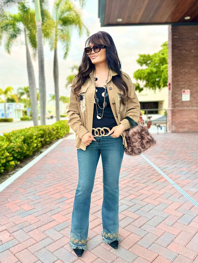 Edge Revival Distressed Hem Jeans