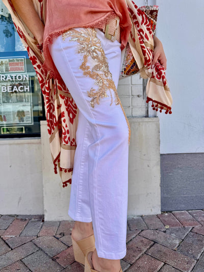 Eva Embellished Stretch Jeans