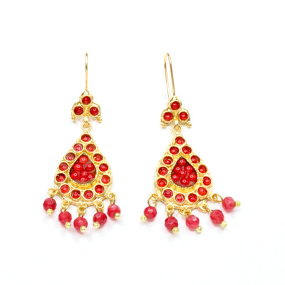 Festival Bloom Beaded Drop Earring