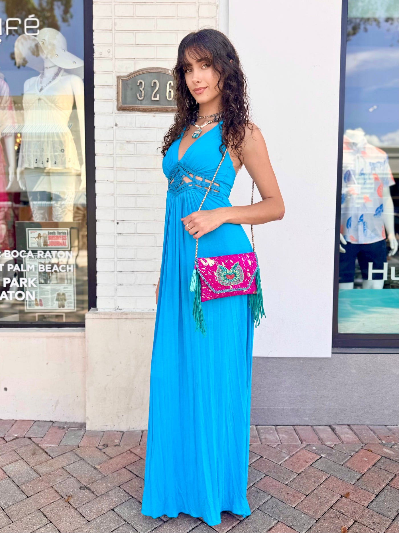 Fluttering Heart Envelope Crossbody Bag