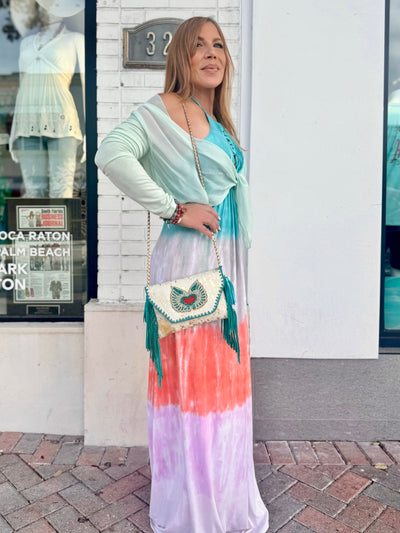 Fluttering Heart Envelope Crossbody Bag