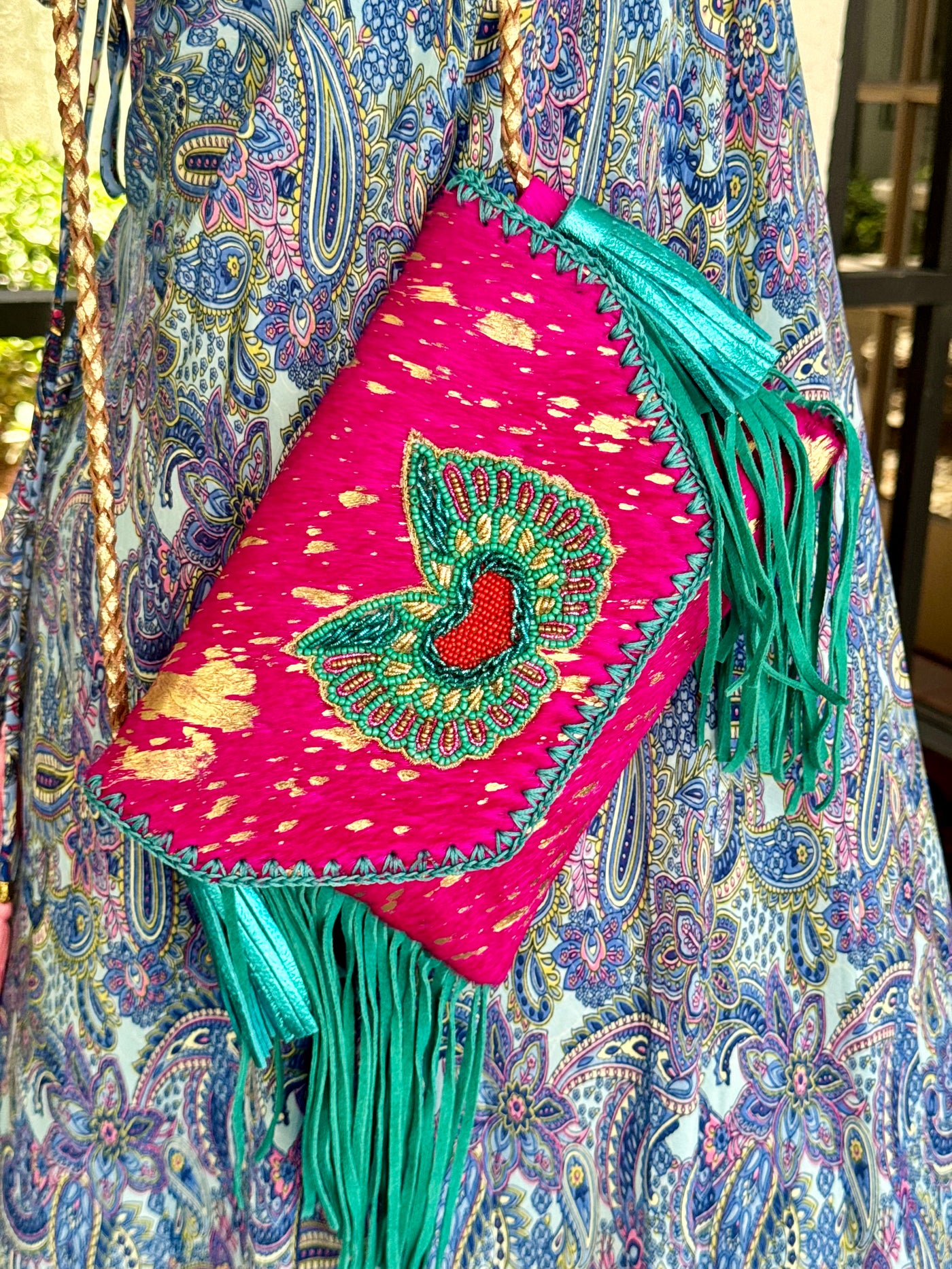 Fluttering Heart Envelope Crossbody Bag