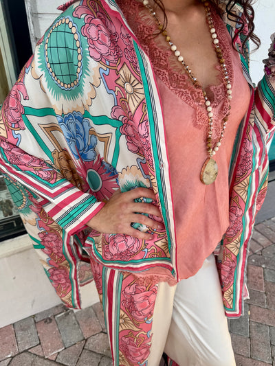 Gianna Silk Blend Top and Pants Set