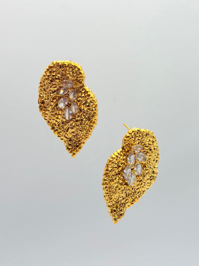Gilded Petal Luxe Earrings