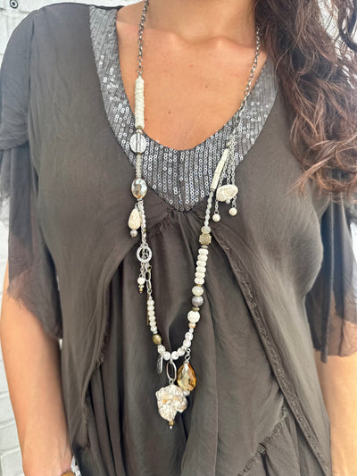 Giuliana Silk Blend Tiered Maxi Dress