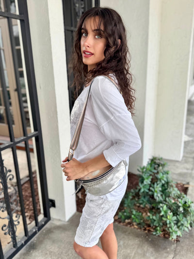 Glitter Heart Long Sleeve Top