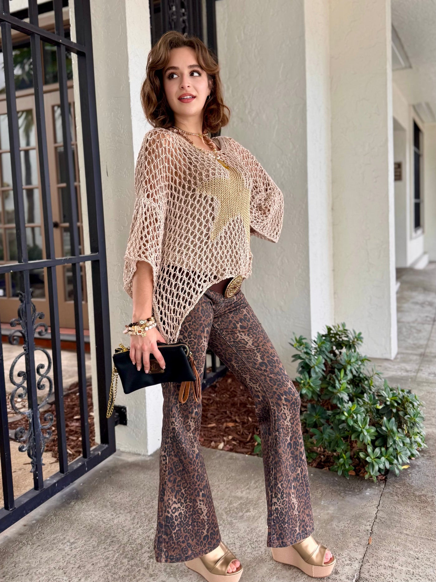 Glitter Star Crochet Top