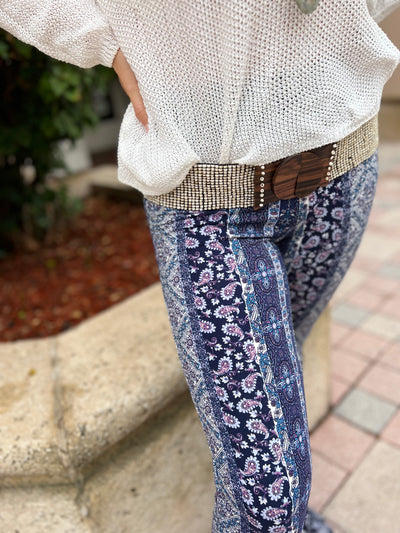 Blue Paisley Tulum Pants