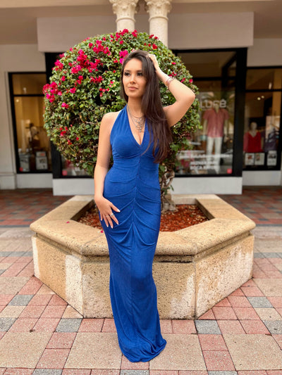 Nite Out Ruched Maxi Dress