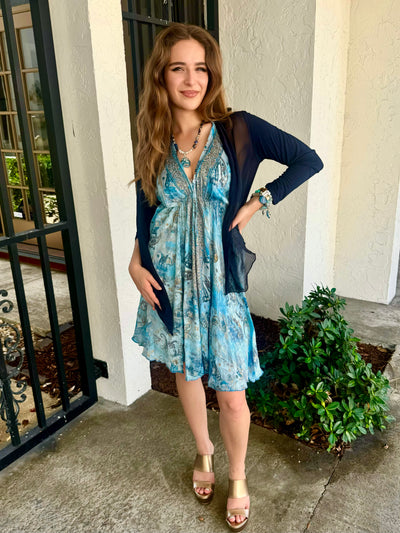 Into the Sea Mini Dress