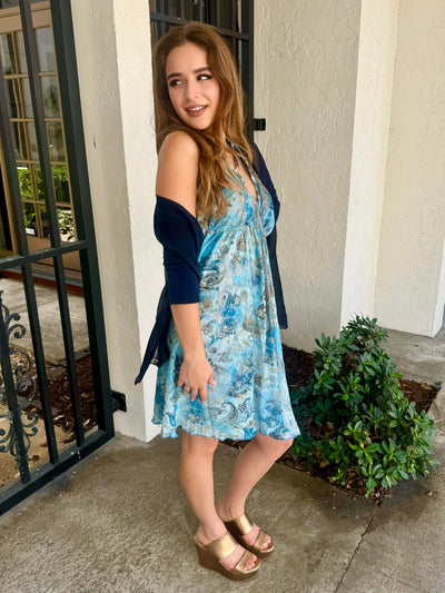 Into the Sea Mini Dress