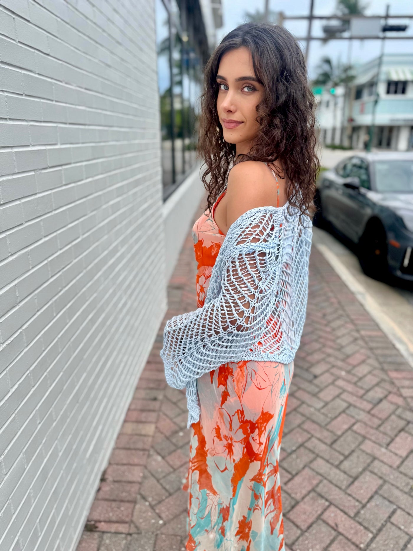 Island Bloom Silk Blend Dress