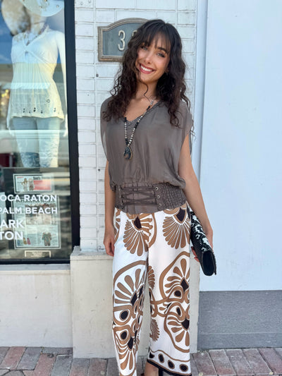 Key Lime Wide Leg Pants