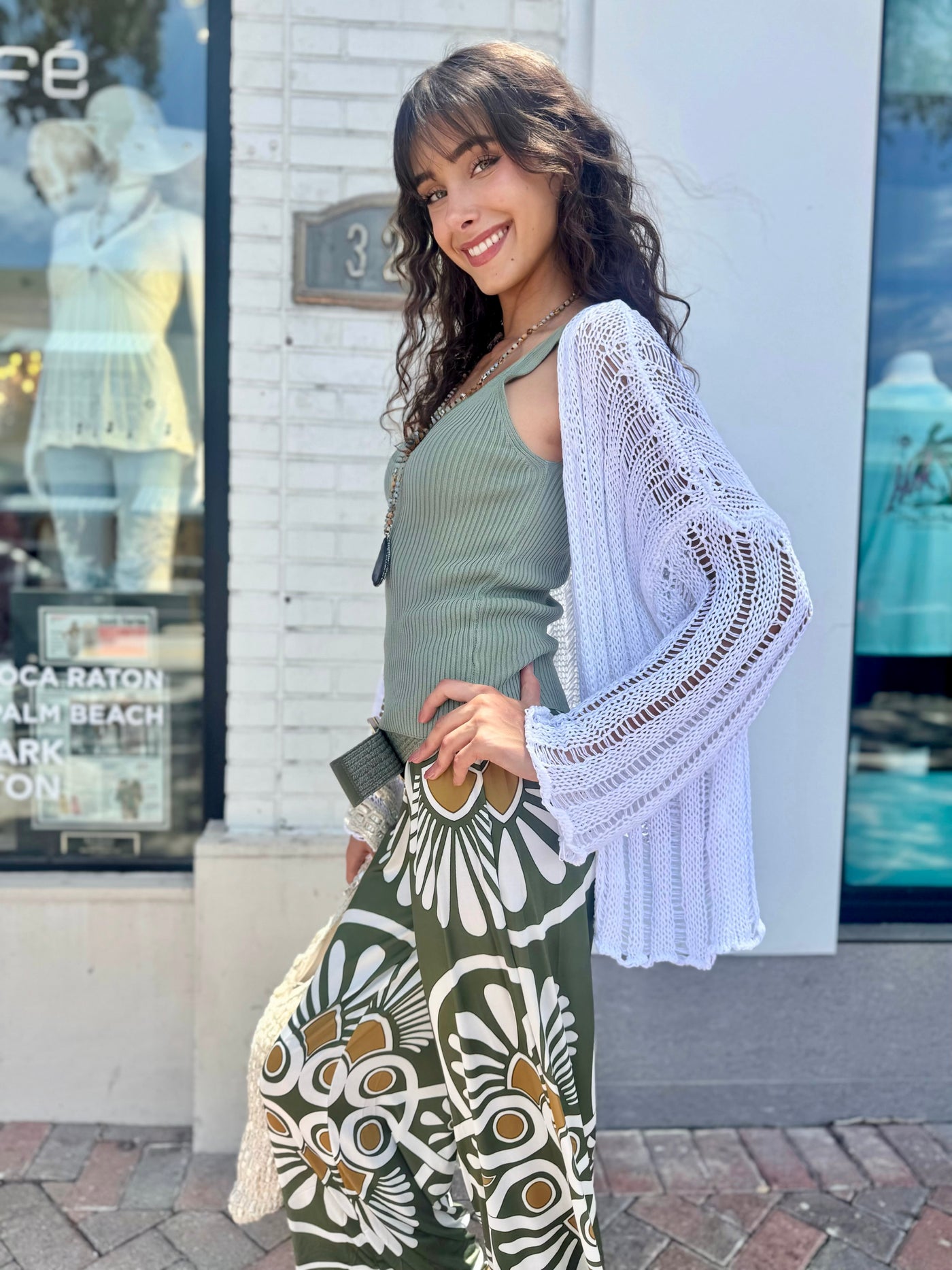 Key Lime Wide Leg Pants