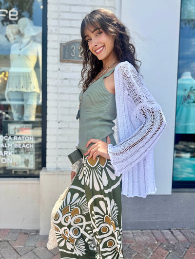 Key Lime Wide Leg Pants