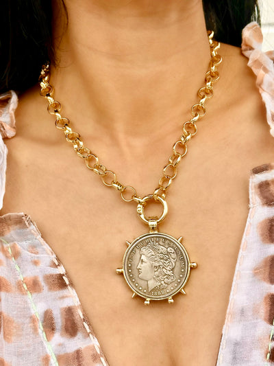 Liberty Link Coin Necklace