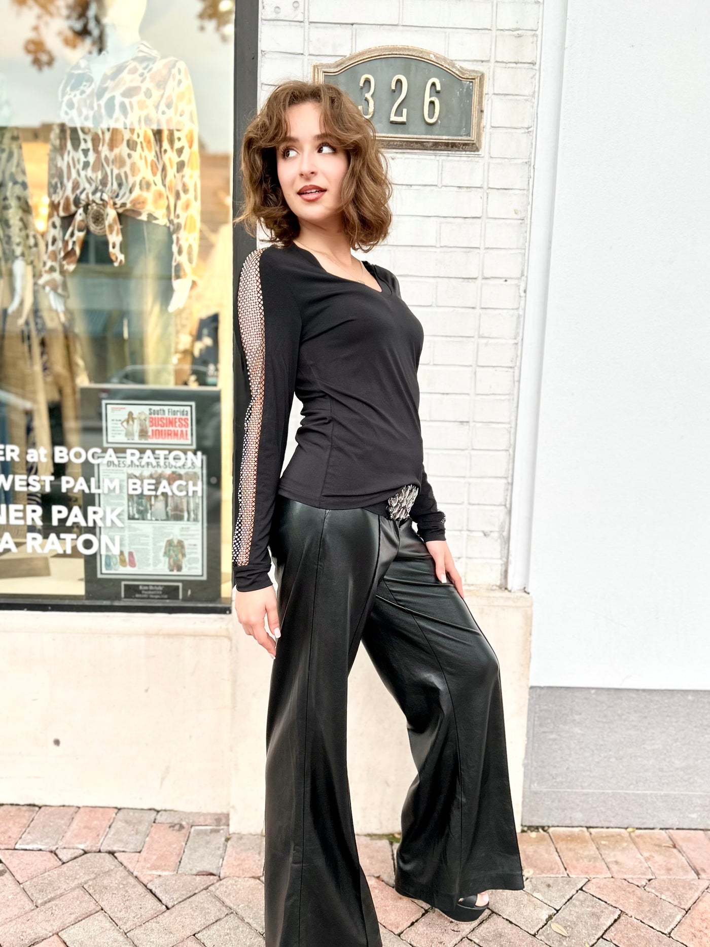 Luxe Flare Faux Leather Pants
