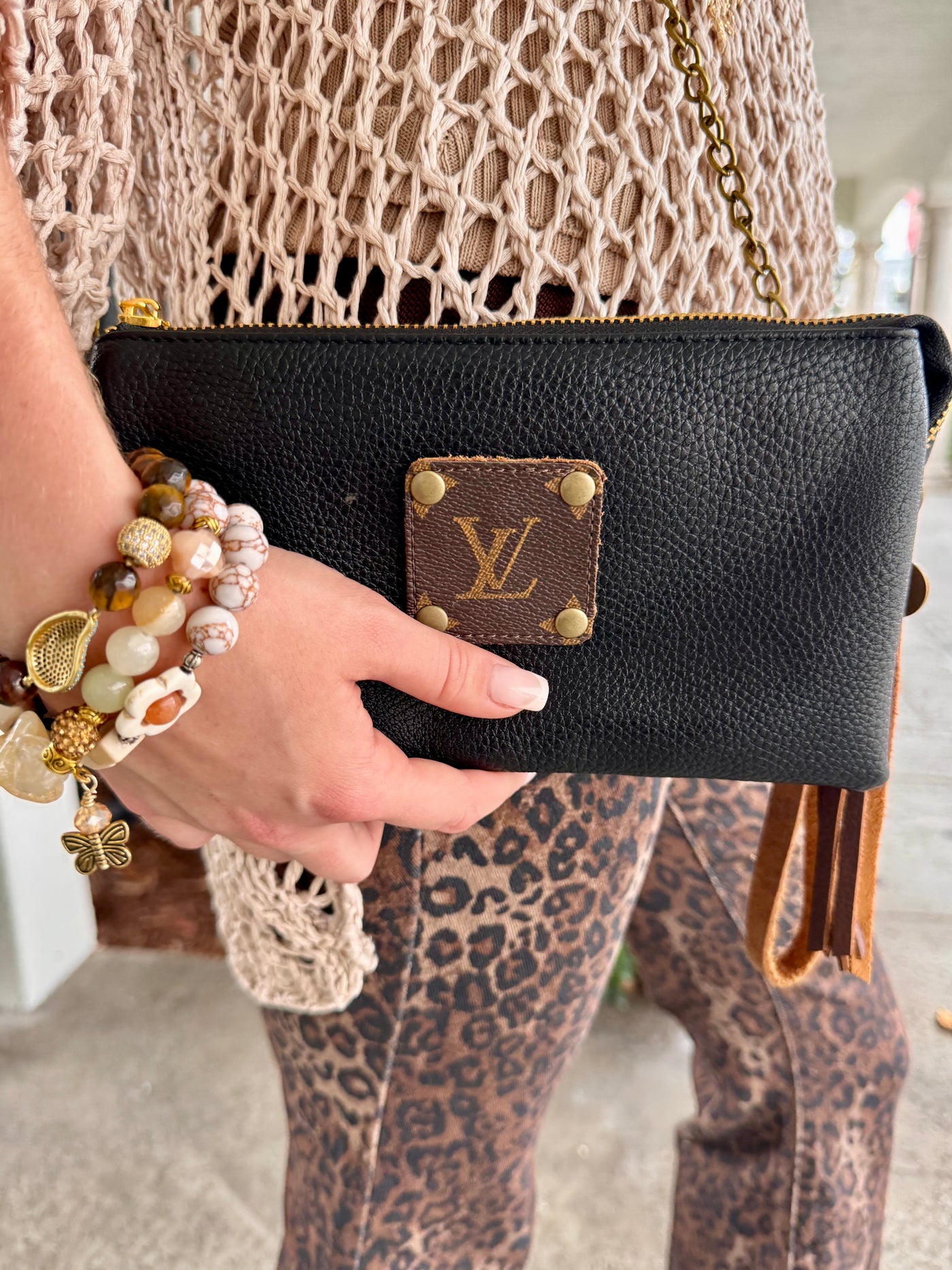 Midnight Upcycled Crossbody Purse