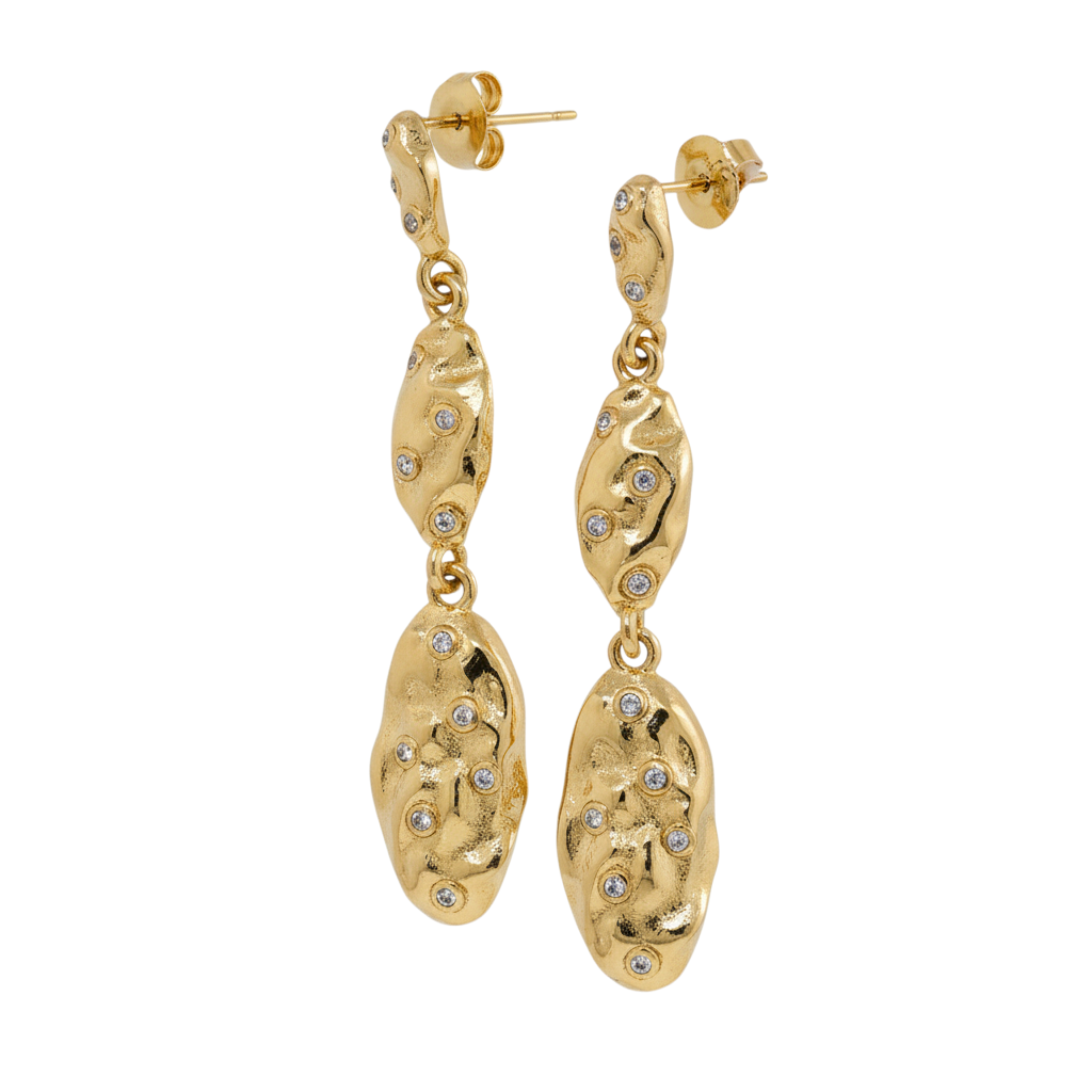 Molten Luxe Drop Earrings