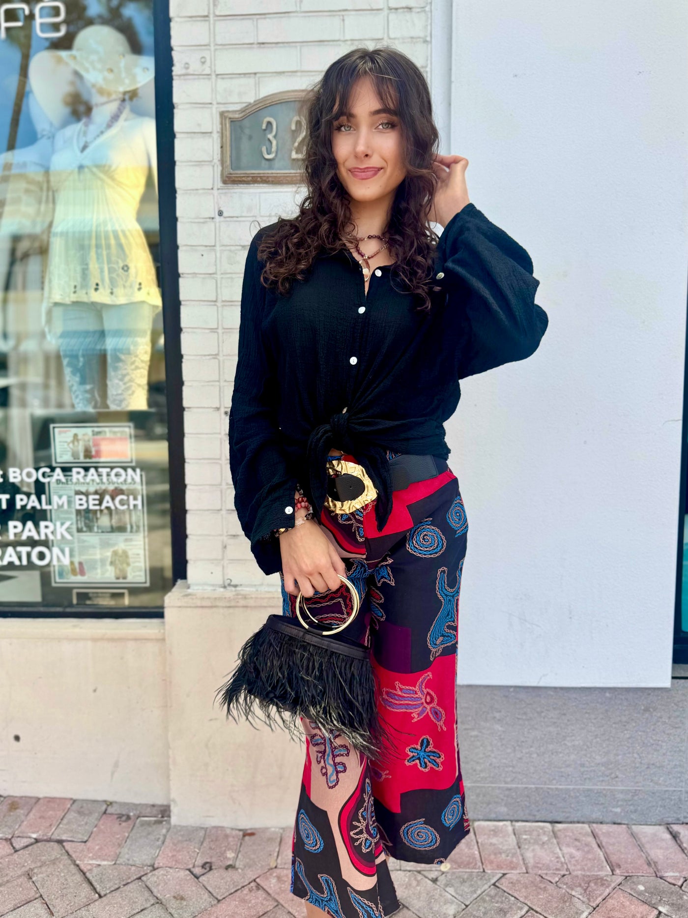 Nomad Soul Embroidered Wide Leg Pants