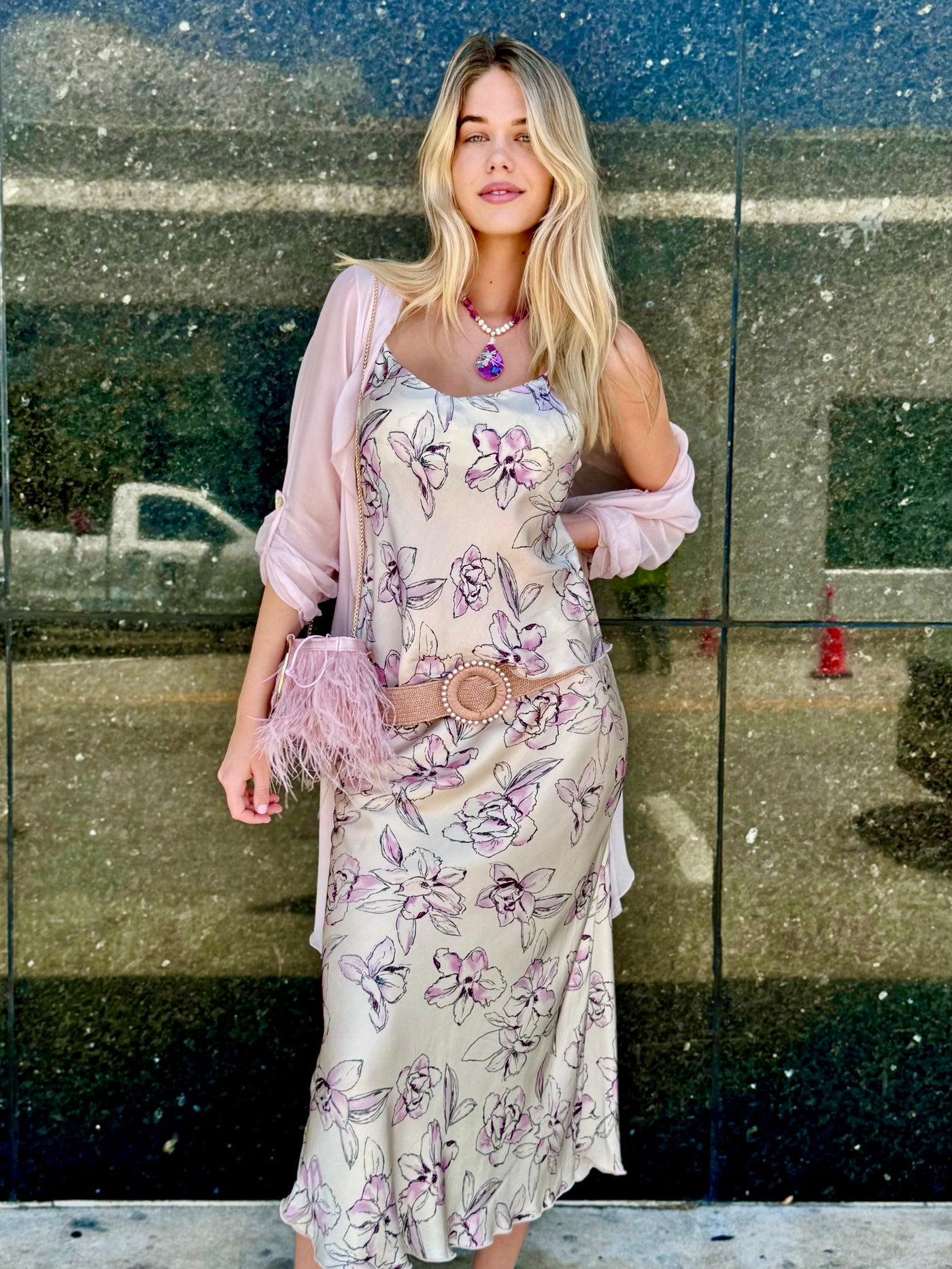 Paige Pearl Buckle Belt