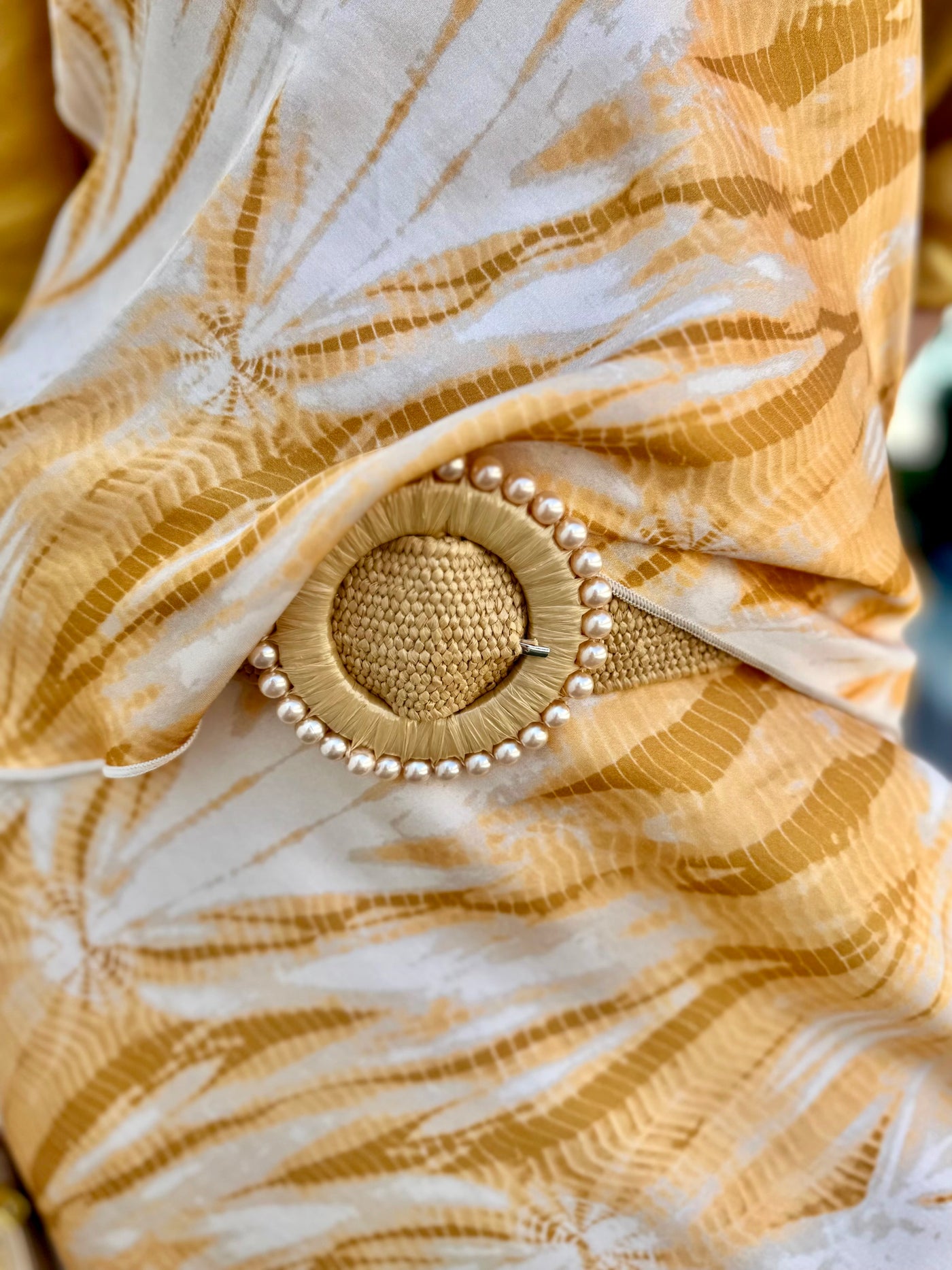 Paige Pearl Buckle Belt