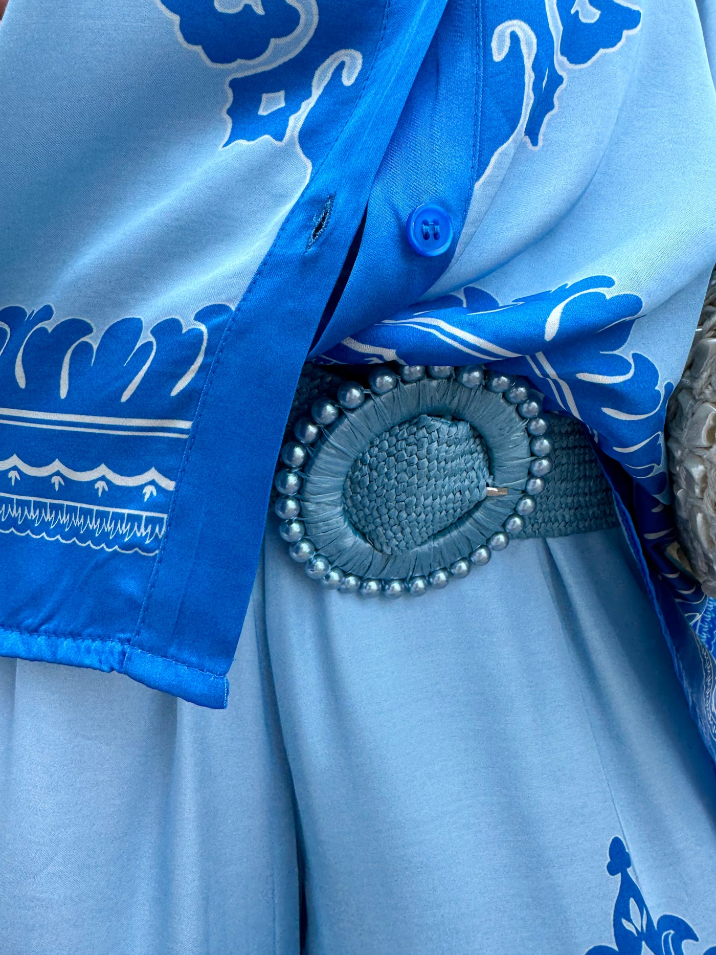 Paige Pearl Buckle Belt