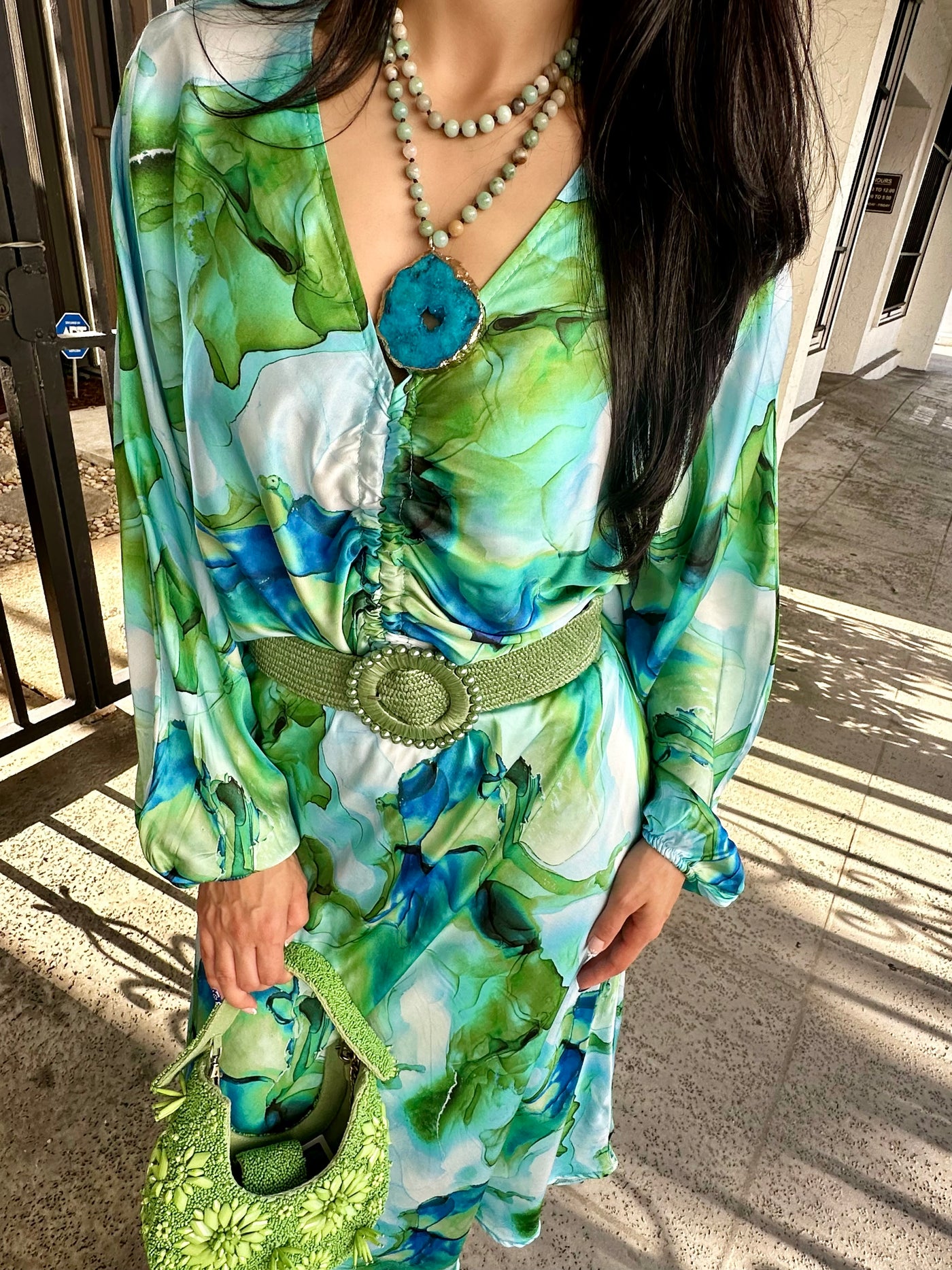 Paige Pearl Buckle Belt